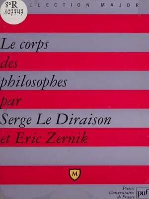 cover image of Le Corps des philosophes